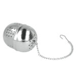 Infusor para Té con Cadena - Diseño Tipo Esfera en Acero Inoxidable - Imagen 2