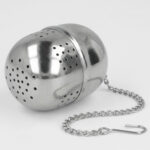 Infusor para Té con Cadena - Diseño Tipo Esfera en Acero Inoxidable