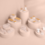 Organizador De Acrilico Con 4 Compartimentos Selena - Imagen 2