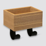 Perchero De Madera Con 2 Ganchos De Metal - Imagen 3