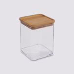 Contenedor Cuadrado De Plastico 1Lt