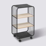 Carrito Organizador De Metal Y Madera