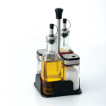 Juego De Aceitera Y Vinagrera De Vidrio - Imagen 2