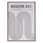 Cuadro Decorativo Adem Blanco Y Negro 50X70Cm