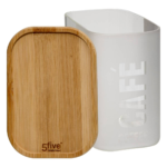 Contenedor Para Cafe De Vidrio 875Ml Beige - Imagen 2