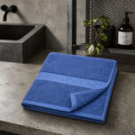 Toalla facial Spa Hotel azul - Imagen 3