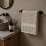 Toalla de medio baño Spa Hotel gris claro - Imagen 3