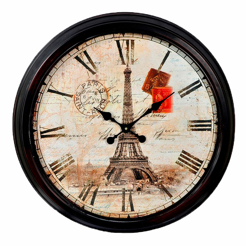 Reloj De Pared Con Marco De Metal