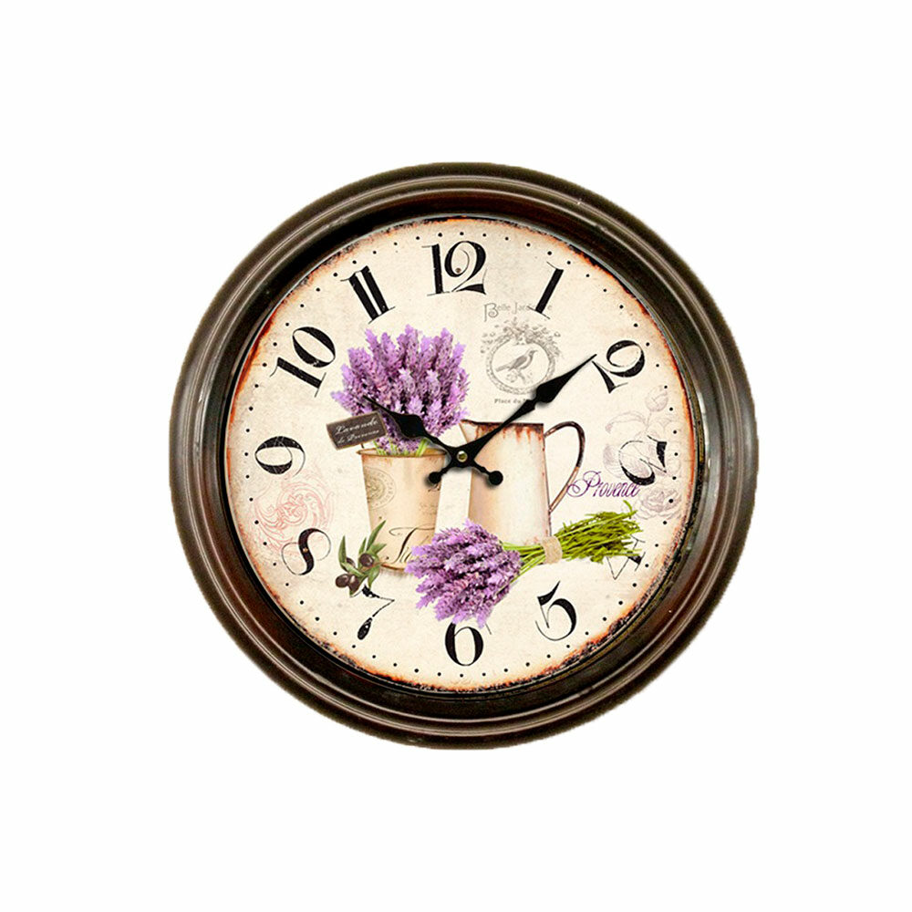 Reloj De Pared Con Marco De Metal