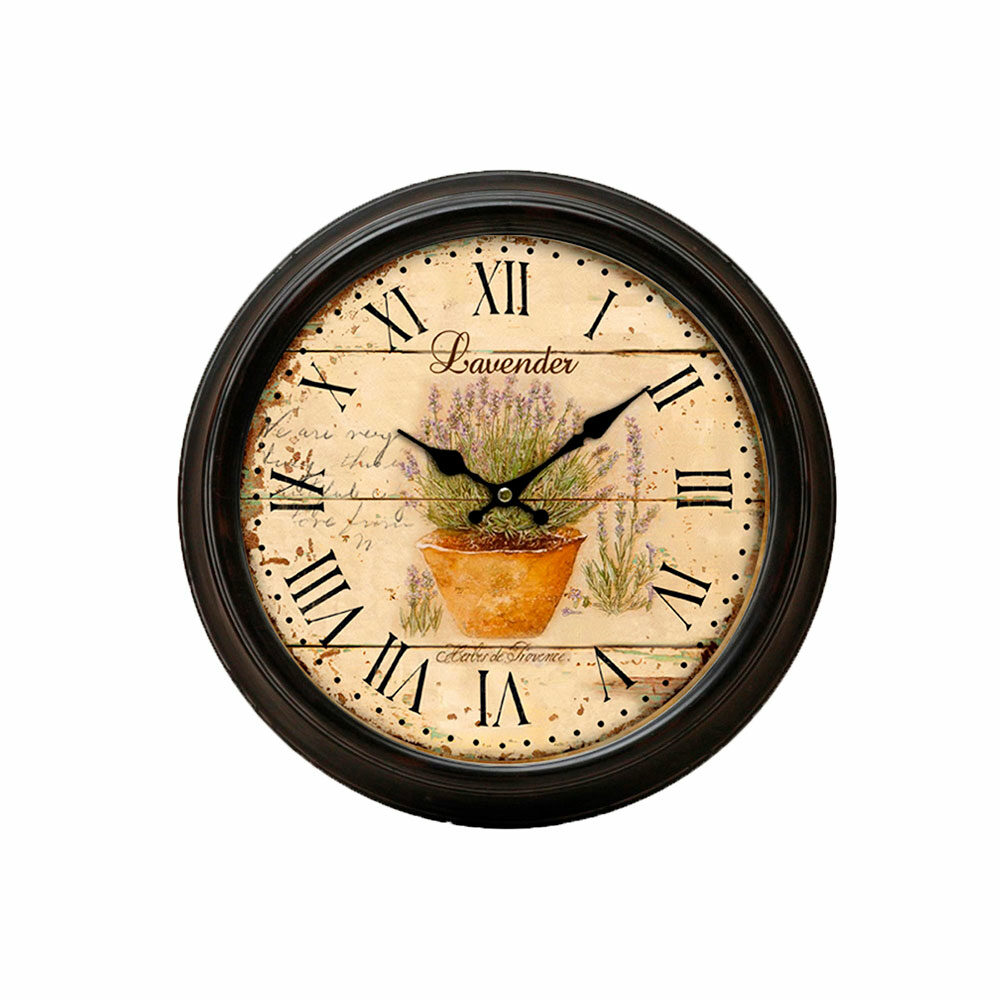 Reloj De Pared Con Marco De Metal