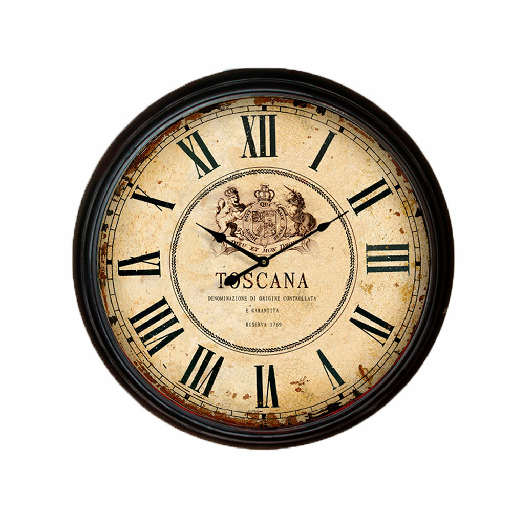 Reloj De Pared Con Marco De Metal