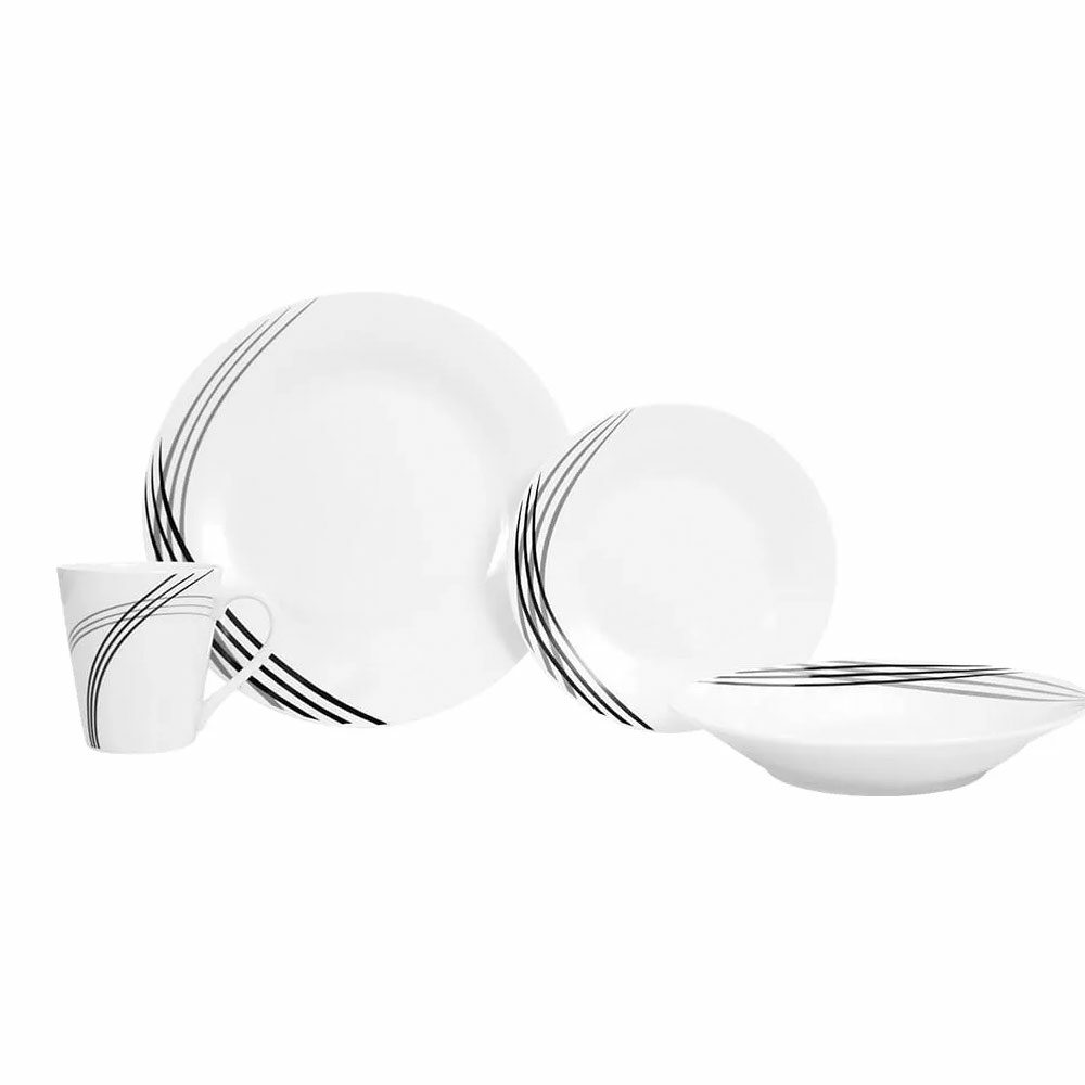 Vajilla De Porcelana Risco 16 Piezas