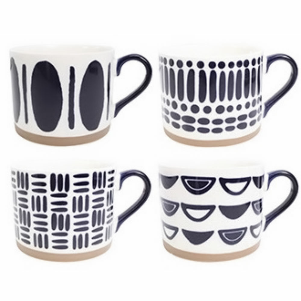 Juego De 4 Tazas De Porcelana Esperanza