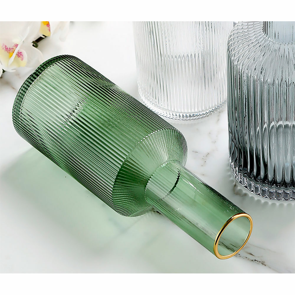Florero De Vidiro Verde 24.5 Cm