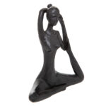 Figura decorativa Estatua Yoga Negro
