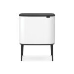 Bote ecológico de doble compartimento Brabantia Bo 11/23L con apertura Soft-Touch