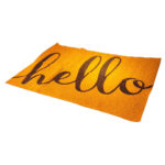 Tapete De Entrada Hello 50 x 80 cm Café - Imagen 3