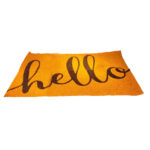 Tapete De Entrada Hello 50 x 80 cm Café - Imagen 4