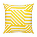 Funda para Cojín Decorativo Líneas Amarillo 45x45 cm