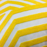 Funda para Cojín Decorativo Líneas Amarillo 45x45 cm - Imagen 2
