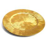 Plato Base Liso Dorado