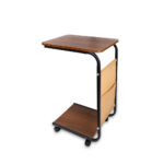 Mesa Auxiliar Rectangular 40X38.5X62 Cm De Madera Con Metal - Imagen 3