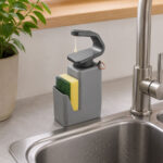 Dispensador de Jabon con porta Esponja Gris - Imagen 3