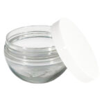 Tarro Curvo con Tapa Blanca 100 ml