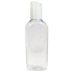 Botella Oval con Tapa Transparente 125 ml