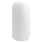 Florero Blanco Acabado Brillante Ceramica