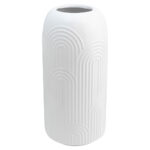 Florero Blanco Acabado Brillante Ceramica - Imagen 3