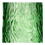 Florero de Vidrio con Relieves 5.4x14.9 cm Verde - Imagen 2