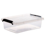 Caja de Almacenamiento Transparente con Clip 3LT