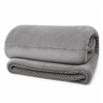 Cobertor de Borrega Smiling Gris Claro Mat/Queen - Imagen 4