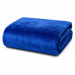 Cobertor de Borrega Smiling Navy Mat/Queen - Imagen 2