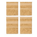 Paquete de 4 Toallas Faciales Beige 35x35 cm - Imagen 4