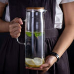 Jarra De Vidiro Con Tapa 1200 Ml 9X24 Cm - Imagen 5