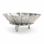 Canastilla Para Verdura Al Vapor Plegable De Acero 23X23X7.1 Cm