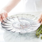 Canastilla Para Verdura Al Vapor Plegable De Acero 23X23X7.1 Cm - Imagen 5