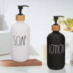 Juego De Dosificador De Vidrio Y Bambu 500 Ml - Imagen 3