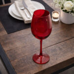 Copa De Agua Roja De Vidrio 465 Ml - Imagen 3