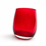 Vaso Old Fashion Rojo De Vidrio 350 Ml - Imagen 2