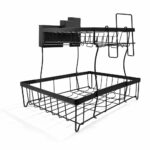 Escurridor De 2 Niveles De Metal En Color Negro 29X29X42 Cm - Imagen 2