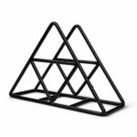 Servilletero Triangulo De Metal Negro 17X11 Cm
