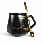 Taza Con Cuhara Y Tapa Varios Colores 420Ml - Imagen 2