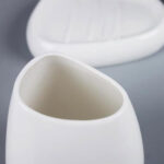 Vaso De Ceramica Seda Blanco - Imagen 3