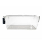 Organizador De Acrilico Con Asa Transparente 27.5X12X15 Cm