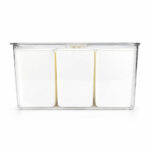 Caja De Almacenamiento Con 3 Compartimentos 34.5X16X14.5 Cm En Plastico