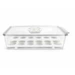 Organizador Para Huevos Transparente 31.5X16X7.5 Cm De Acrilico