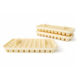 Contenedor Rectangular Con 4 Bandejas Para Hielo 23X12.5X11 Cm En Acrilico Transparente - Imagen 4